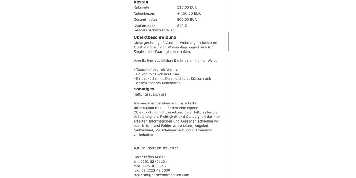 Etagenwohnung Zwickau Zwickau-West - 2 Zimmer, 54 m&sup2;, 500&euro; | Angebot:25322620