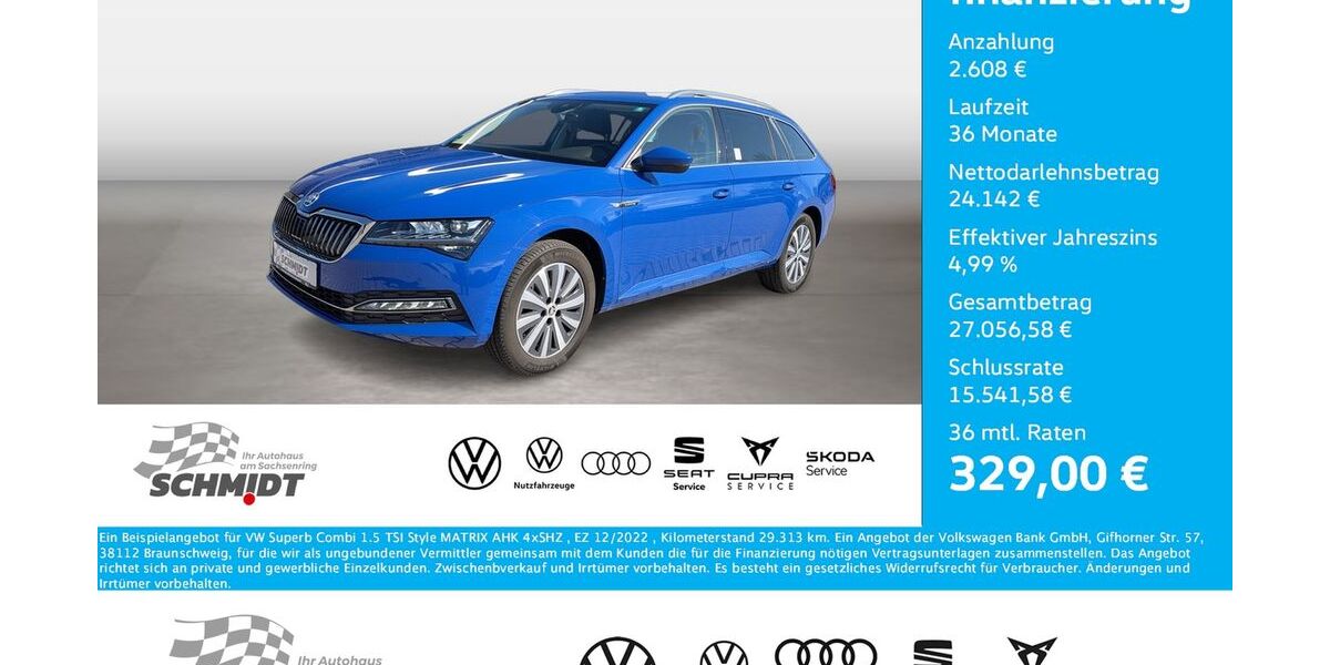 Skoda Superb 29.313 km 26.750 &euro; Bernsdorf 09337