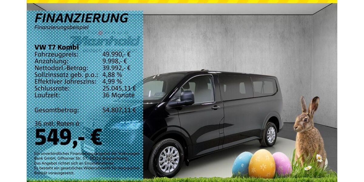 VW T7 Kombi 1.010 km 49.990 &euro; Auerbach/Rebesgrün 08209