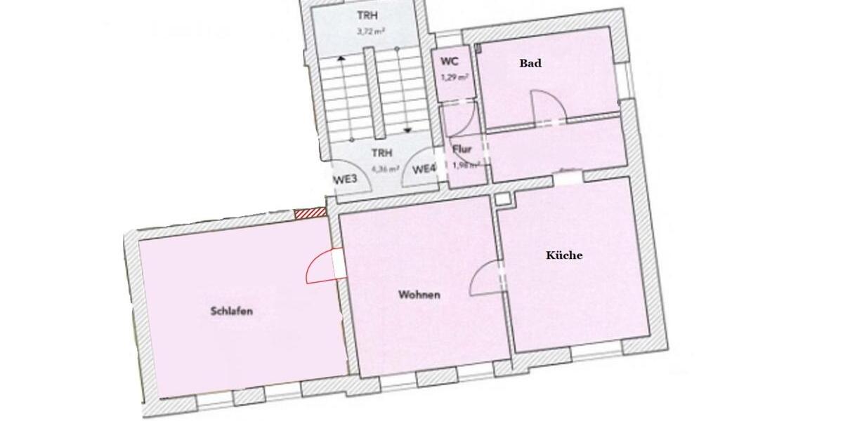 Etagenwohnung Gornsdorf - 2 Zimmer, 70 m&sup2;, 450&euro; | Angebot:20050223