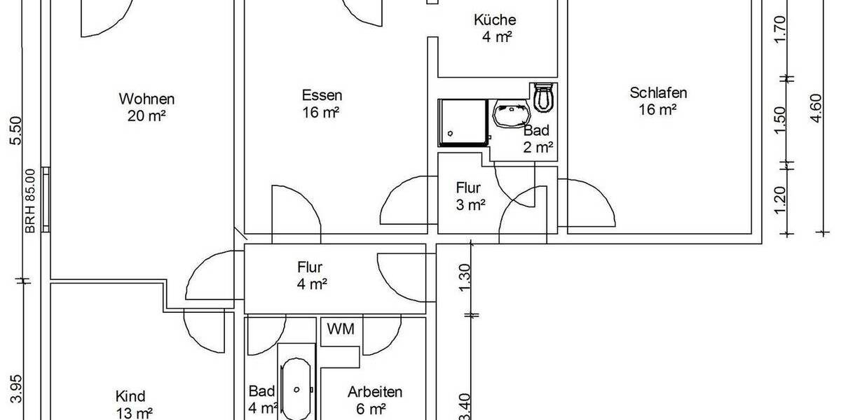 Etagenwohnung Zwickau Eckersbach - 4 Zimmer, 93 m&sup2;, 577&euro; | Angebot:25668578
