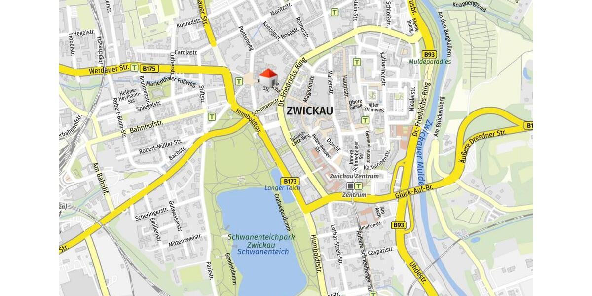 Maisonettenwohnung Zwickau - 2 Zimmer, 74 m&sup2;, 485&euro; | Angebot:23318012