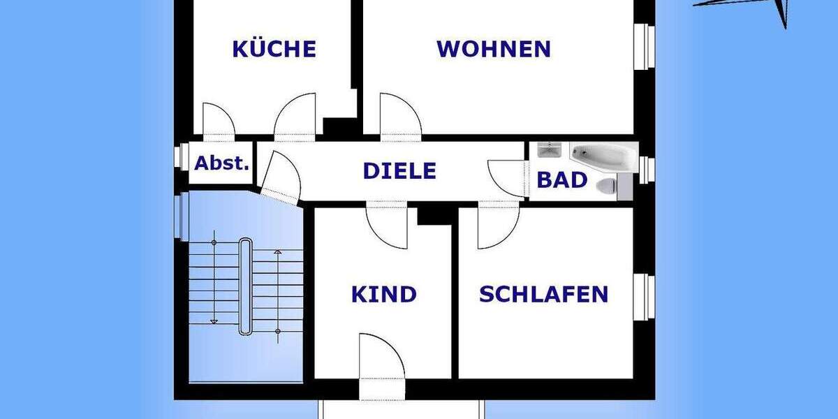 Etagenwohnung Greiz - 3 Zimmer, 82 m&sup2;, 599&euro; | Angebot:25678434