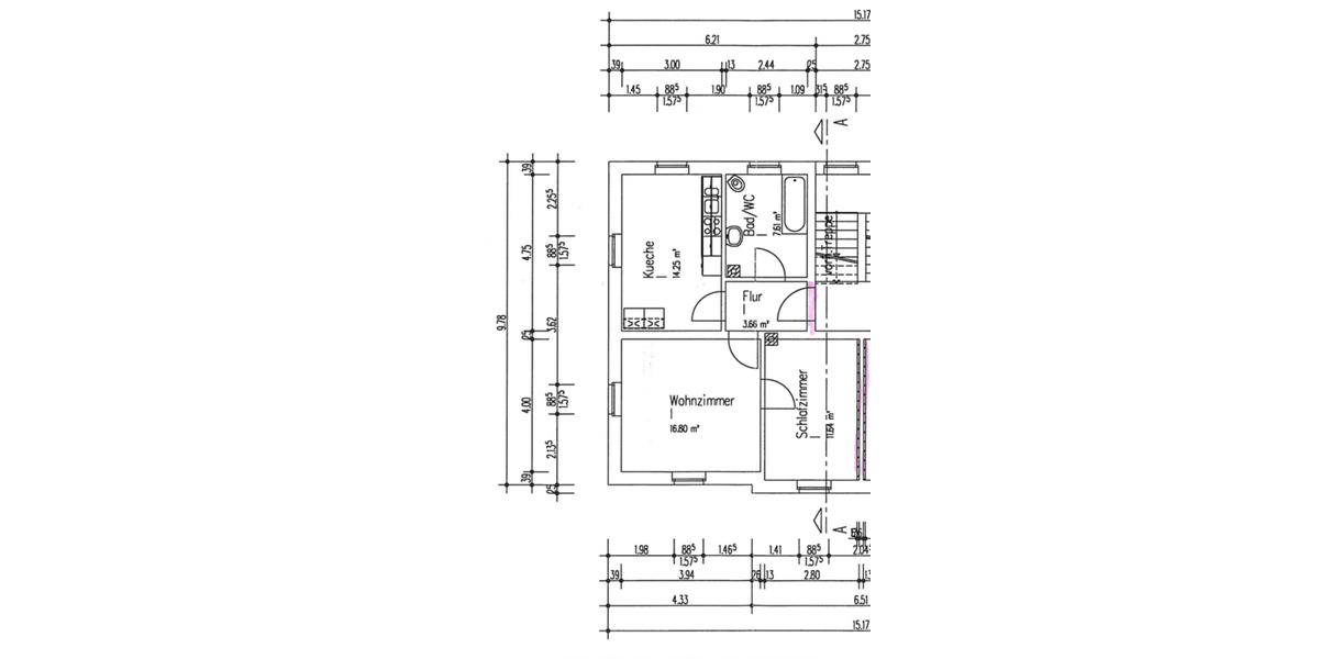 Hochparterre Hartmannsdorf - 2 Zimmer, 54 m&sup2;, 297&euro; | Angebot:25889882