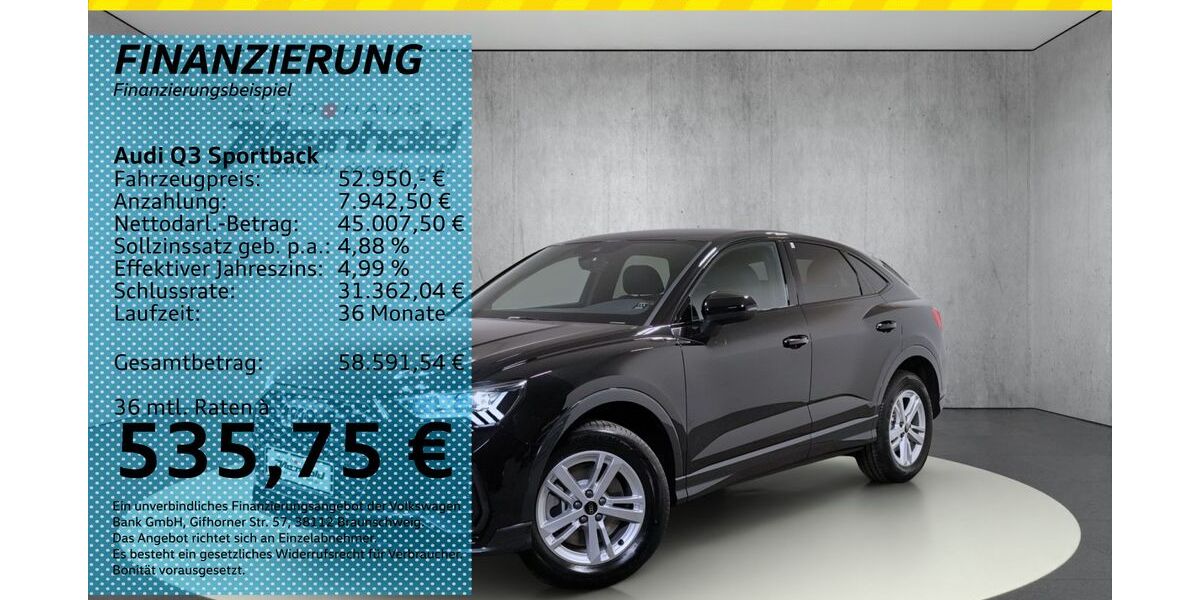 Audi Q3 1.010 km 52.950 &euro; Auerbach/Rebesgrün 08209