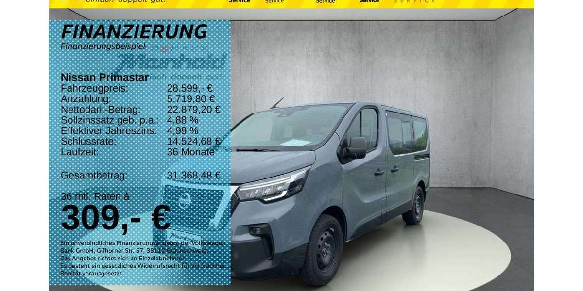 Nissan Primastar 41.500 km 28.599 &euro; Auerbach/Rebesgrün 08209