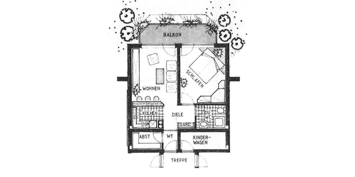 Etagenwohnung Gersdorf - 2 Zimmer, 43 m&sup2;, 260&euro; | Angebot:26026633