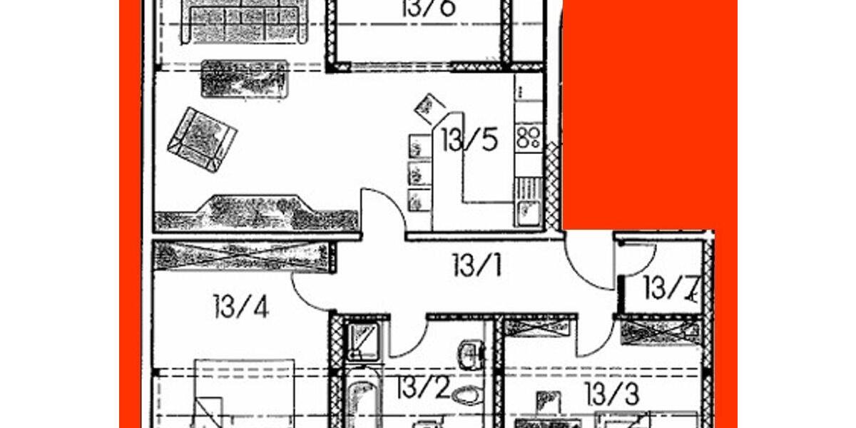 Dachgeschoßwohnung Zwickau - 3 Zimmer, 77 m&sup2;, 500&euro; | Angebot:24242850