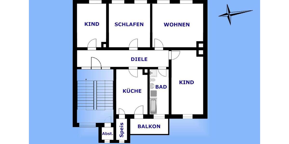 Etagenwohnung Greiz - 4 Zimmer, 114 m&sup2;, 550&euro; | Angebot:24801993