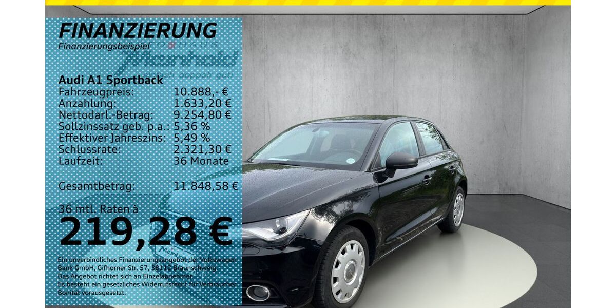 Audi A1 85.800 km 10.888 &euro; Auerbach/Rebesgrün 08209