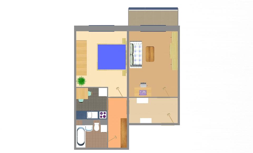 Etagenwohnung Lugau/Erzgebirge Erzgebirge - 2 Zimmer, 53 m&sup2;, 267&euro; | Angebot:26467385