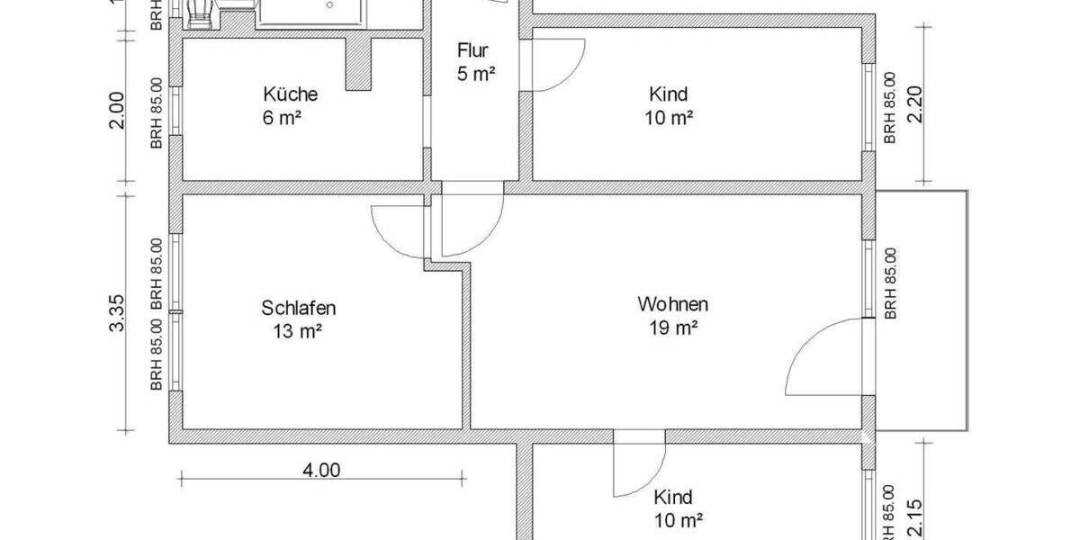 Etagenwohnung Zwickau Eckersbach - 4 Zimmer, 71 m&sup2;, 476&euro; | Angebot:25862717