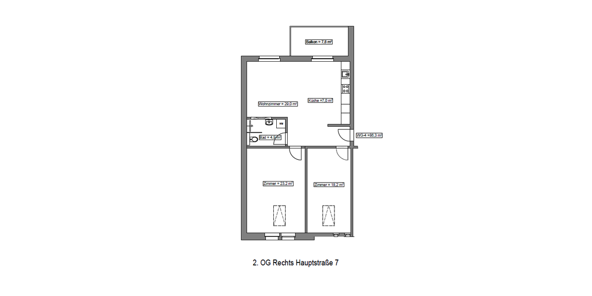 Historischer Charme trifft modernen Wohnkomfort – Dachgeschosswohnung mit Balkon - Dachgeschoßwohnung Falkenstein | Angebot:27104255
