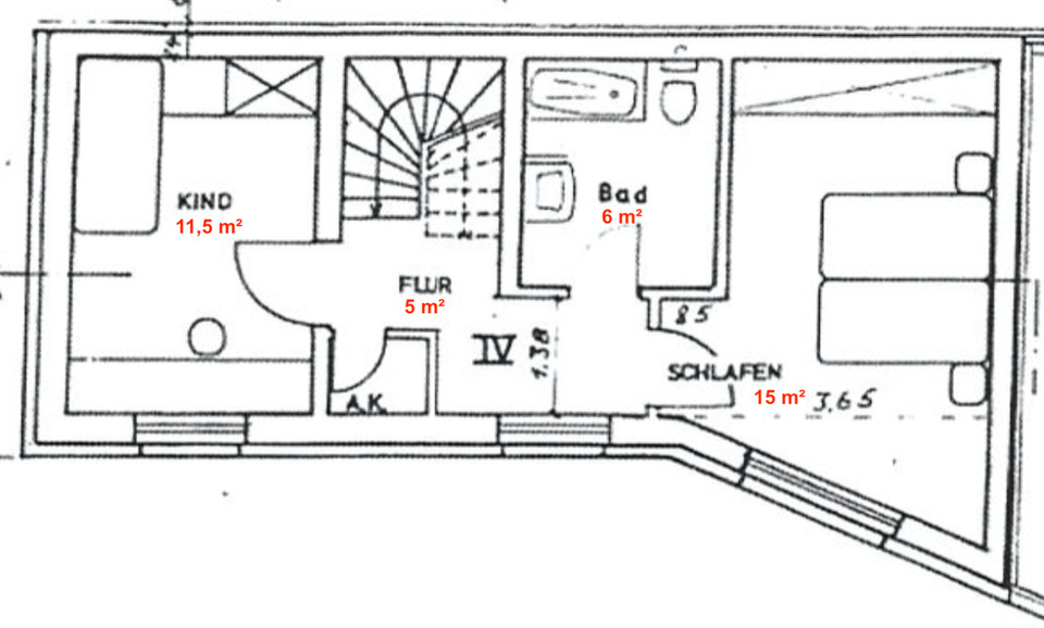 Etagenwohnung Meerane - 3 Zimmer, 82 m&sup2;, 500&euro; | Angebot:25300258
