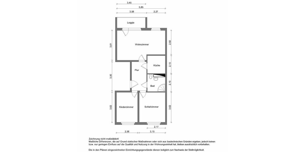 Erdgeschoßwohnung Zwickau Neuplanitz - 3 Zimmer, 58 m&sup2;, 383&euro; | Angebot:25803444