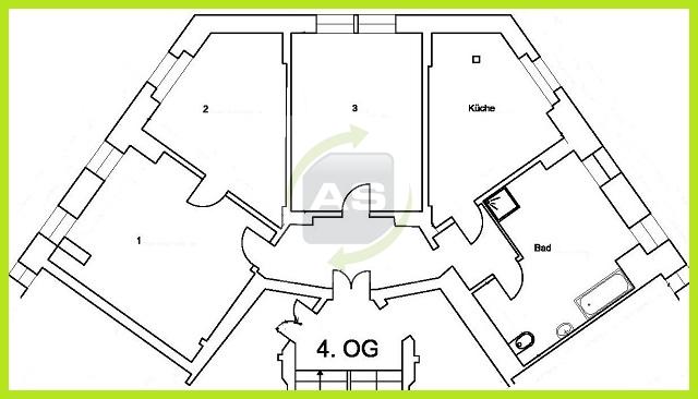 Dachgeschoßwohnung Zwickau - 3 Zimmer, 107 m&sup2;, 750&euro; | Angebot:22591271