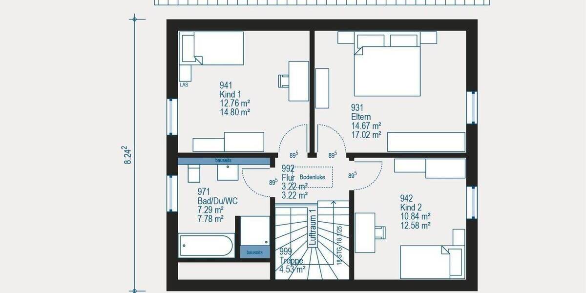 Einfamilienhaus Hartmannsdorf - 3 Zimmer, 124 m&sup2;, 234.879&euro; | Angebot:26685441