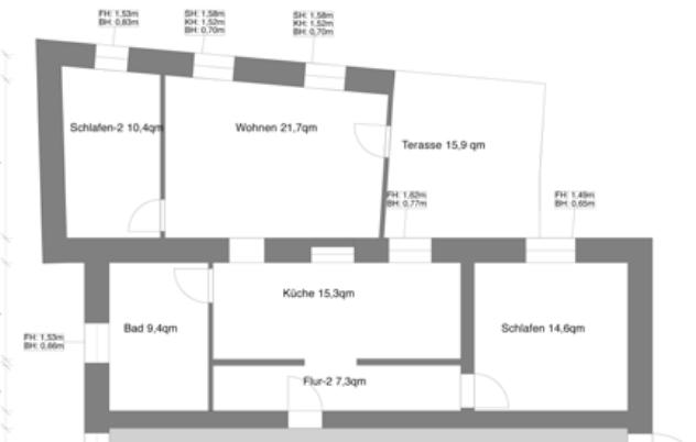 Etagenwohnung Zwickau Neuplanitz - 3 Zimmer, 83 m&sup2;, 500&euro; | Angebot:23713796