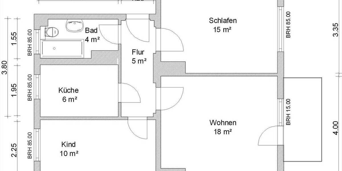 Etagenwohnung Zwickau Pölbitz - 3 Zimmer, 60 m&sup2;, 450&euro; | Angebot:25733949