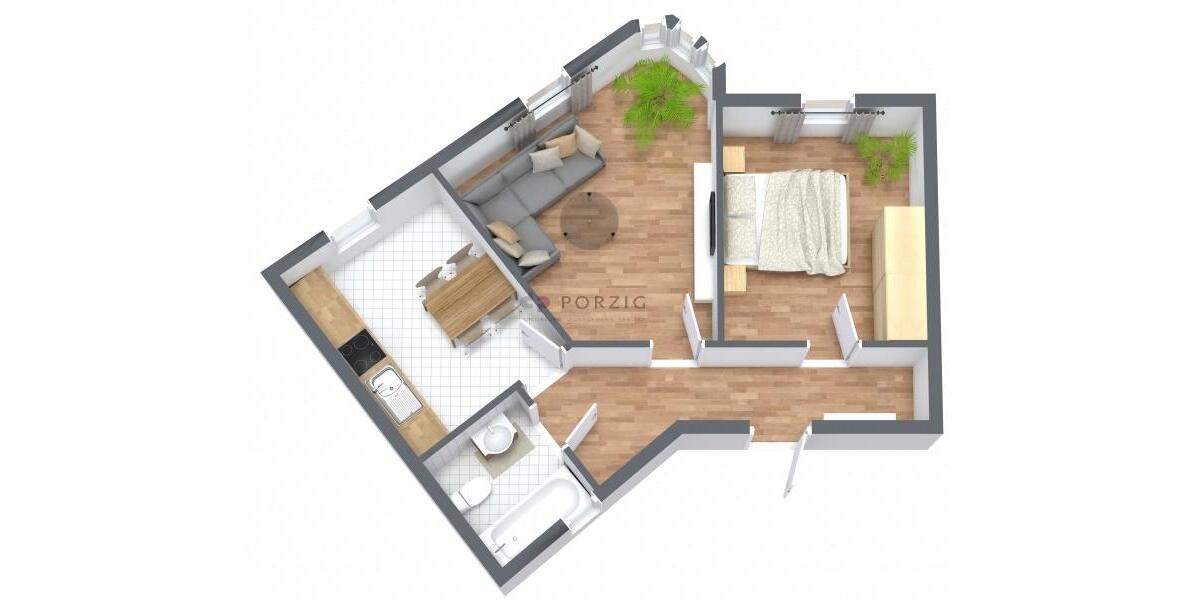 Etagenwohnung Hohenstein-Ernstthal Ernstthal - 2 Zimmer, 52 m&sup2;, 290&euro; | Angebot:20616449