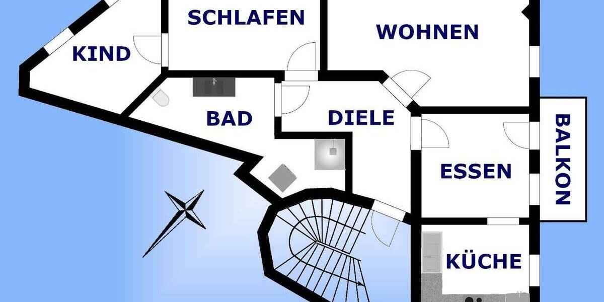 Etagenwohnung Greiz Irchwitz - 3 Zimmer, 85 m&sup2;, 600&euro; | Angebot:26851229
