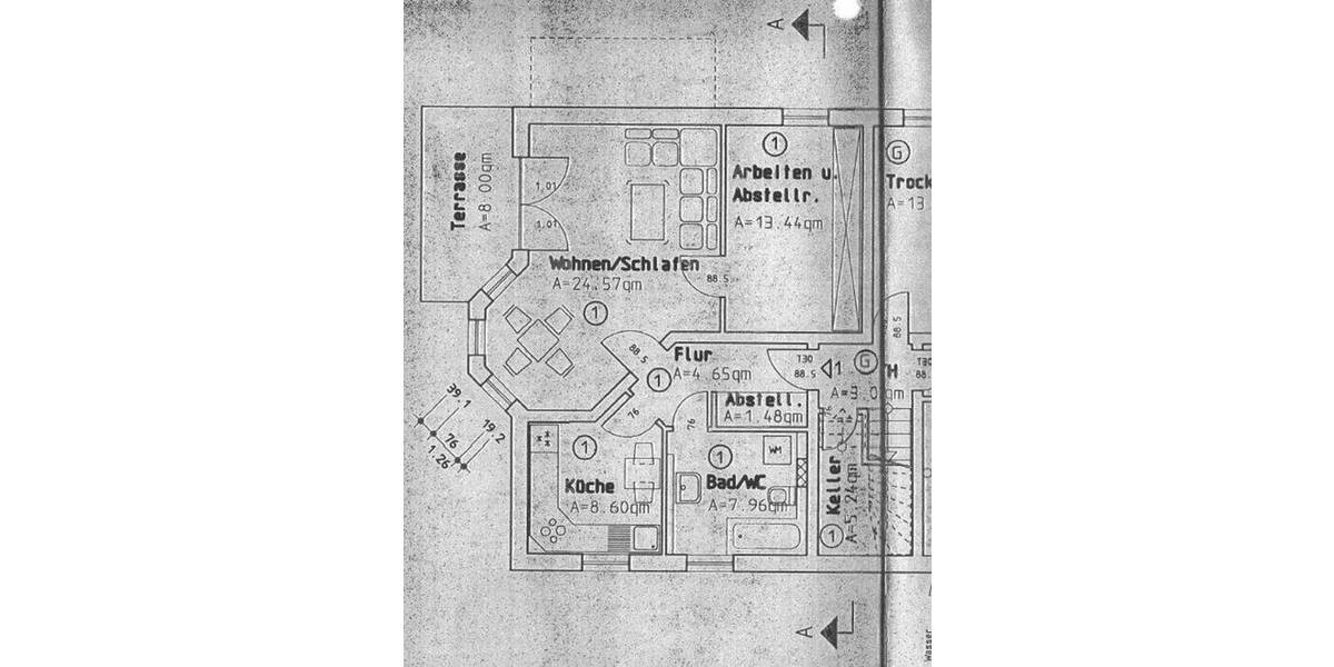 Etagenwohnung Lichtenstein-OT Heinrichsort Heinrichsort - 2 Zimmer, 63 m&sup2;, 396&euro; | Angebot:25910523