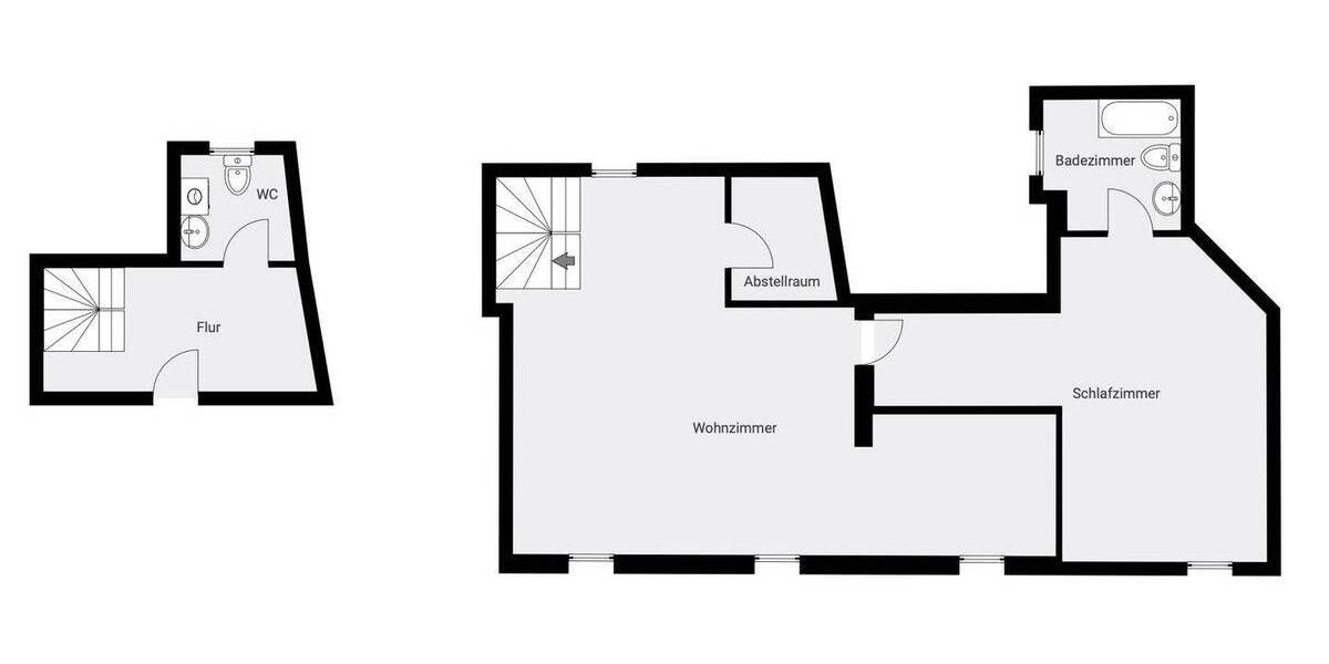 Etagenwohnung Zwickau Innenstadt - 2 Zimmer, 74 m&sup2;, 485&euro; | Angebot:25734786