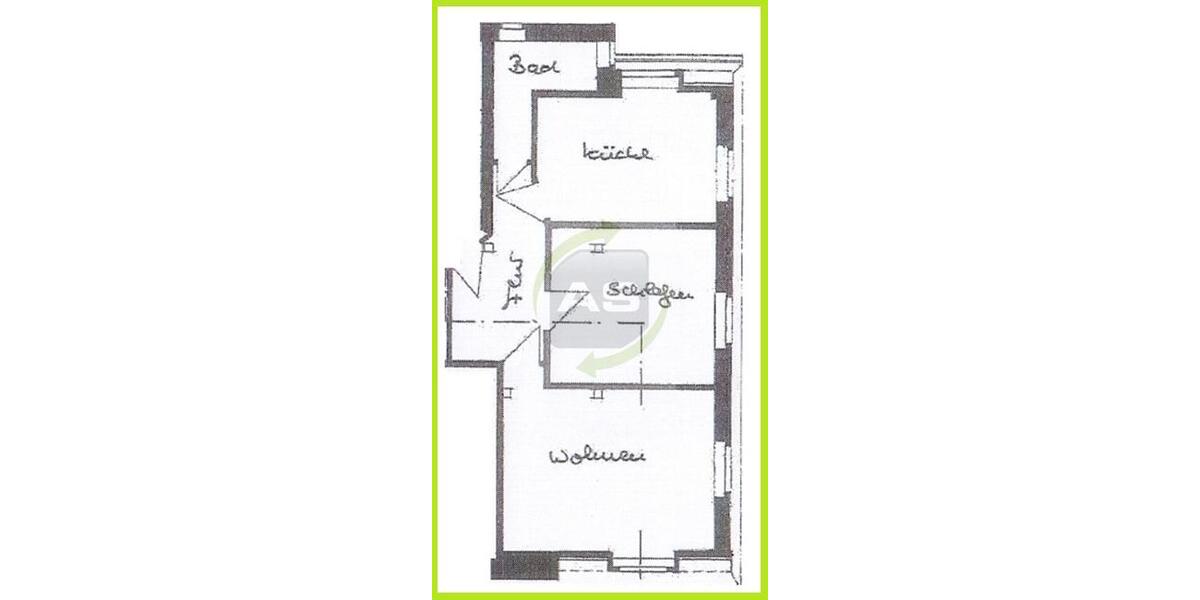 Etagenwohnung Zwickau Zwickau-Nord - 2 Zimmer, 57 m&sup2;, 320&euro; | Angebot:25748476