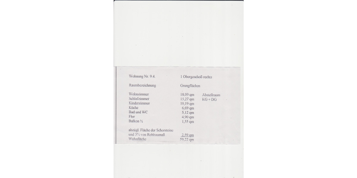 Etagenwohnung Reichenbach im Vogtland Obermylau - 3 Zimmer, 61 m&sup2;, 350&euro; | Angebot:25056538