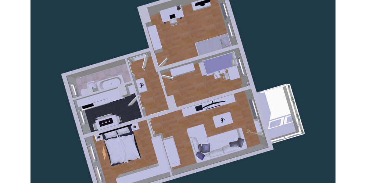 Etagenwohnung Zwickau Eckersbach - 4 Zimmer, 75 m&sup2;, 563&euro; | Angebot:25845859