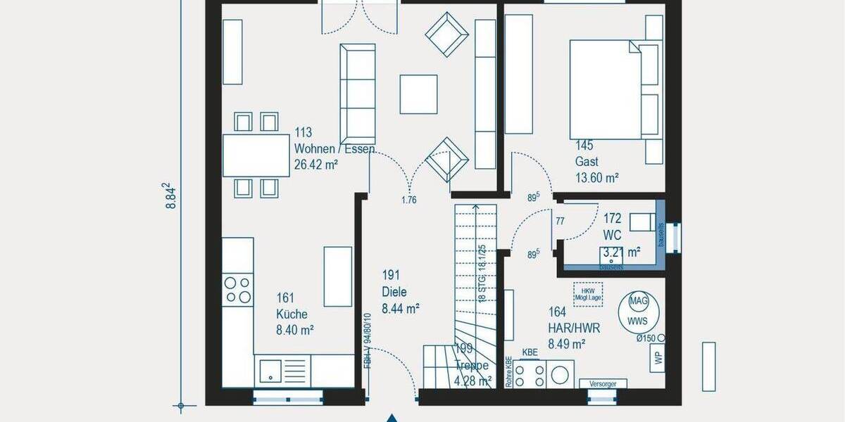 Einfamilienhaus Zwickau Schedewitz - 4 Zimmer, 142 m&sup2;, 239.429&euro; | Angebot:26642039