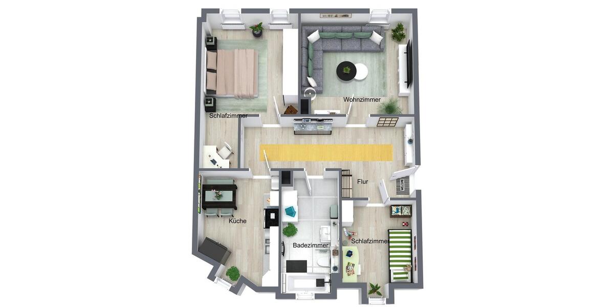 Dachgeschoßwohnung Meerane - 3 Zimmer, 84 m&sup2;, 600&euro; | Angebot:26664457