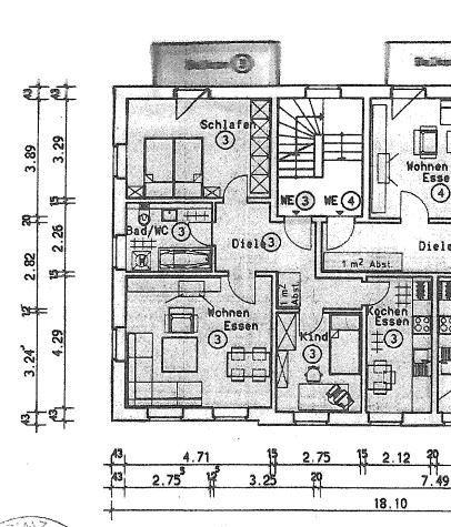 Etagenwohnung Reinsdorf - 3 Zimmer, 87 m&sup2;, 519&euro; | Angebot:26038817