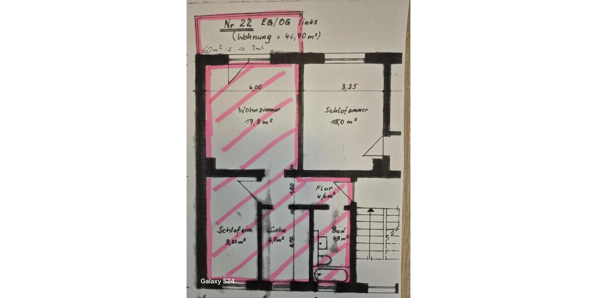 Etagenwohnung Nobitz - 2 Zimmer, 47 m&sup2;, 282&euro; | Angebot:25417074