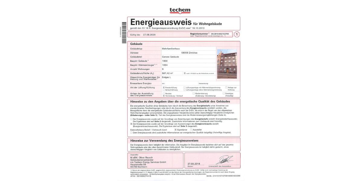Etagenwohnung Zwickau Zwickau-Nord - 2 Zimmer, 55 m&sup2;, 299&euro; | Angebot:26647911