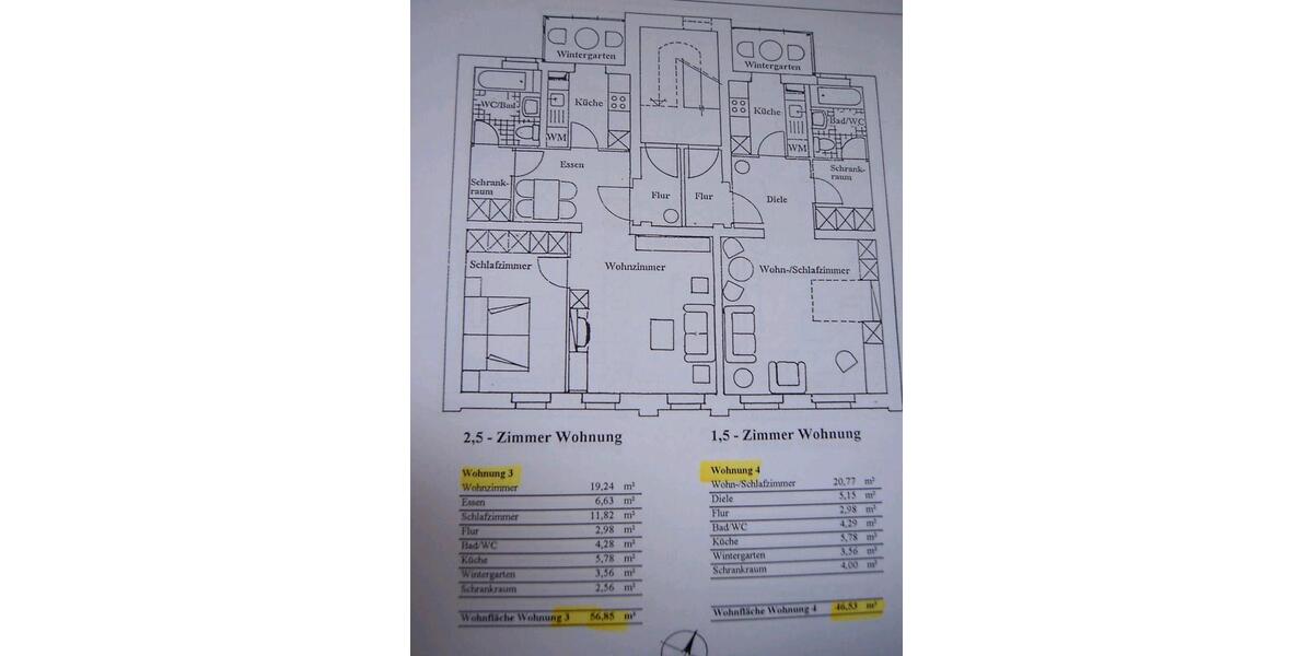 Etagenwohnung Zwickau - 4 Zimmer, 102 m&sup2;, 119.000&euro; | Angebot:25397565