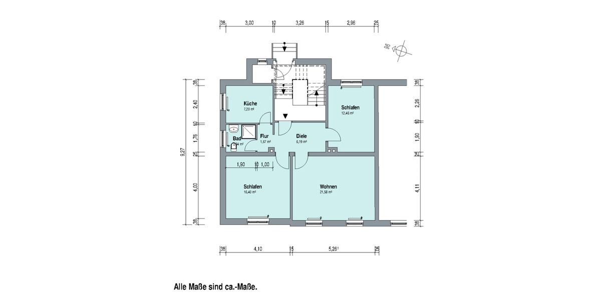 Hochparterre Lugau/Erzgebirge Erzgebirge - 3 Zimmer, 68 m&sup2;, 410&euro; | Angebot:25286437