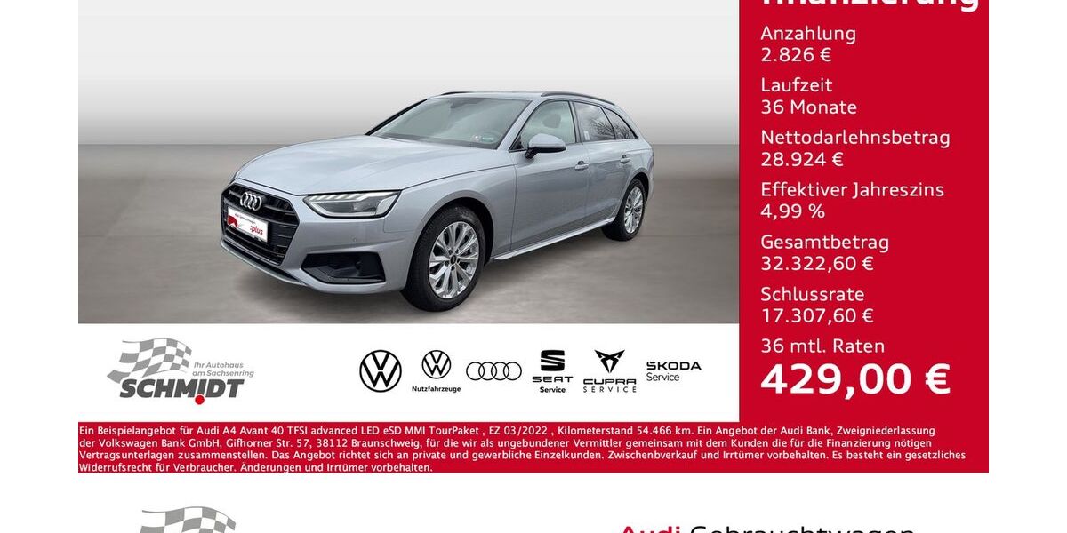 Audi A4 54.466 km 31.750 &euro; Bernsdorf 09337