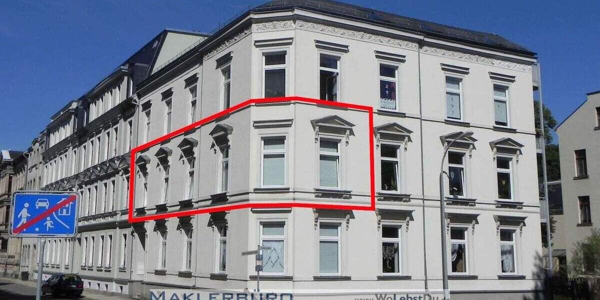 Etagenwohnung Greiz Irchwitz - 3 Zimmer, 77 m&sup2;, 382&euro; | Angebot:25666816