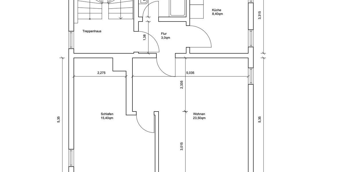Etagenwohnung Schmölln - 2 Zimmer, 54 m&sup2;, 300&euro; | Angebot:23635135