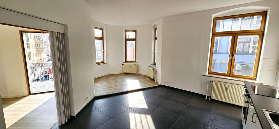 Etagenwohnung Limbach-Oberfrohna Oberfrohna - 3 Zimmer, 90 m&sup2;, 600&euro; | Angebot:25792779
