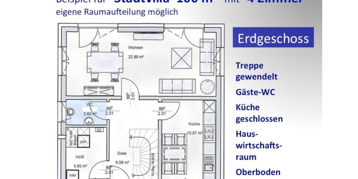 Einfamilienhaus Reinsdorf - 4 Zimmer, 100 m&sup2;, 1.220&euro; | Angebot:24587811