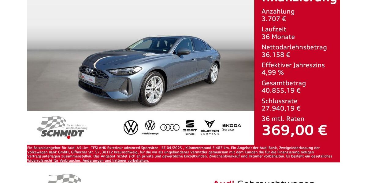 Audi A5 5.487 km 39.865 &euro; Bernsdorf 09337