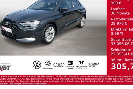 Audi A3 9.387 km 30.975 &euro; Bernsdorf 09337