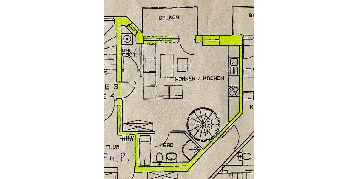 Etagenwohnung Zwickau - 2 Zimmer, 58 m&sup2;, 60.000&euro; | Angebot:24376461