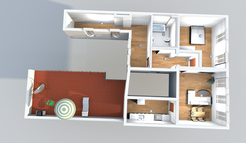 Etagenwohnung Hohenstein-Ernstthal Ernstthal - 3 Zimmer, 88 m&sup2;, 550&euro; | Angebot:25232388