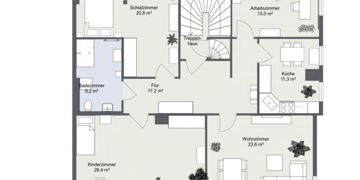 Dachgeschoßwohnung Neukirchen/Erzgebirge Erzgebirge - 4 Zimmer, 126 m&sup2;, 900&euro; | Angebot:25547267