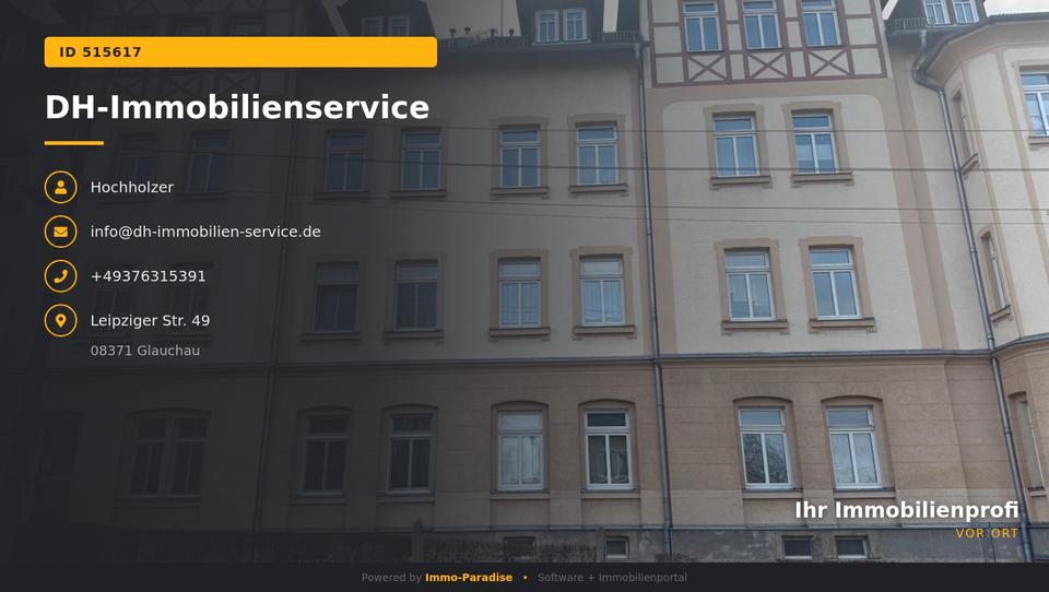 Etagenwohnung Glauchau - 3 Zimmer, 84 m&sup2;, 500&euro; | Angebot:26676960