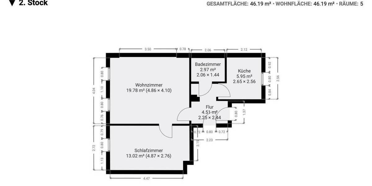 Etagenwohnung Hohenstein-Ernstthal Ernstthal - 2 Zimmer, 46 m&sup2;, 240&euro; | Angebot:25670163