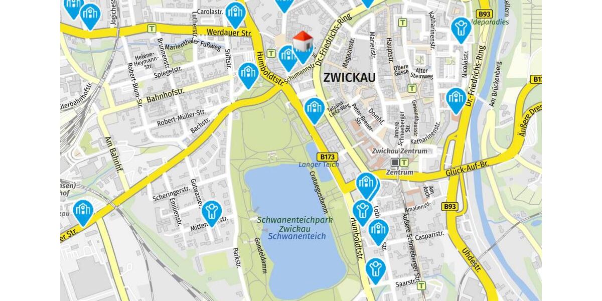 Maisonettenwohnung Zwickau - 2 Zimmer, 68 m&sup2;, 420&euro; | Angebot:23281350